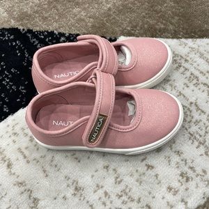 Blush Pink canvas Velcro shoes